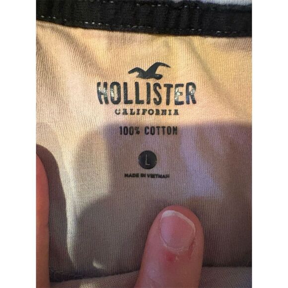 Hollister Women's Ombré Orange Crew Neck T-Shirt Size L Casual - Picture 8 of 8